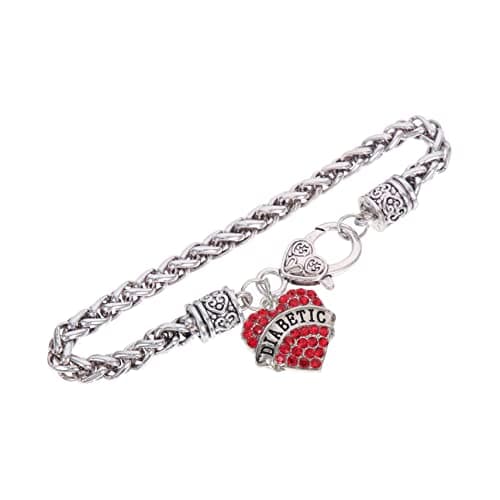 GALPADA Bijou Coeur Strass 5 Pièces Amitié Bracelet Couple Décoratif Charme Couleur Délicat — redx2pcs
