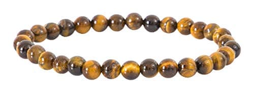 Garaulion Bracelet Œil de Tigre 6mm | Pierre Naturelle pour Protection & Confiance | Bijoux Femme Homme | Satisfait ou R