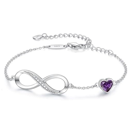 Bracelet LOUISA SECRET Femme Argent 925 Infini Noël Anniversaire Maman — Argent-02-Février