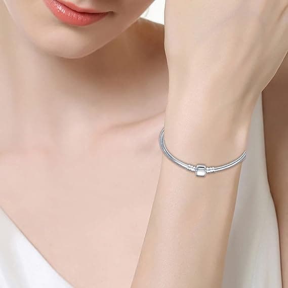 QIKAOLA S925 Bracelets en argent pour Pandora, destinés aux femmes - Élégants et 있었던 질문을 기반으로 한 최적화된 SEO 헤더: QIKAOLA S92