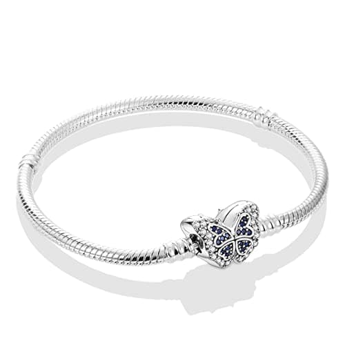 Bracelet Pandora Femme Charmes Coeur Ortie Argent 925 Cadeau Noël Anniversaire Mères — #KJB002