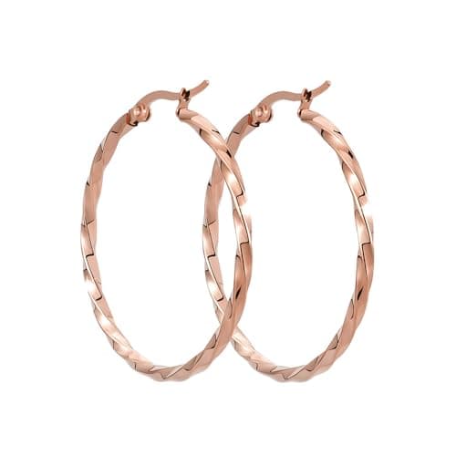 BONNYBIRD® Boucles d'Oreilles Acier Inoxydable Femme "BonnyClassic" - Résistance à l'eau & Bien Toléré Par la Peau | Or — BonnyFly Rose