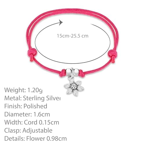 Bracelet en argent sterling 925 femme avec charmes de Toscane - Accessoire de mode mulher