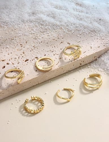 Adramata Or 14 Karat Boucles d'orteil Femmes Coeur de Fleur Or Recyclé Boucles d'orteil Réglables Pour Pieds de Plage Ét