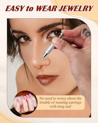 LOLIAS 16G 18G Piercing Aiguilles en Acier Inoxydable pour Oreille Nez Lèvre | Outil Fil d'Insertion sans Filetage | Kit
