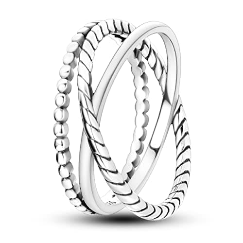 NARMO 925 argent sterling bijou lunaire étoile anneau mauvais oeil coloré zircone cubique femme vintage déclaration tail — Personality Entwined Line