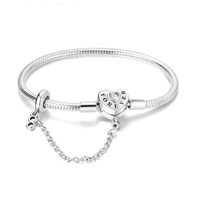 Bracelet argent sterling 925 TINSLO femme CMB062 Saint Valentin, fête des mères, Noël — KJB026