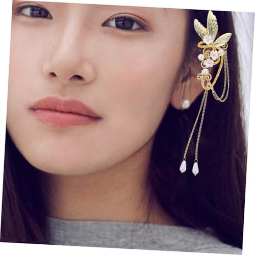 LIGIGWASH 2 pièces Boucles d'Oreilles Pendantes avec Pompons Clip sans Perçage Élégantes et Légères pour Femmes Fêtes et