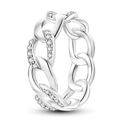 NARMO 925 argent sterling bijou lunaire étoile anneau mauvais oeil coloré zircone cubique femme vintage déclaration tail — Cz Knot