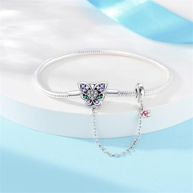 QIKAOLA S925 Bracelets en argent pour Pandora, destinés aux femmes - Étincelants et Durables, Motifs Décoratifs Élégants