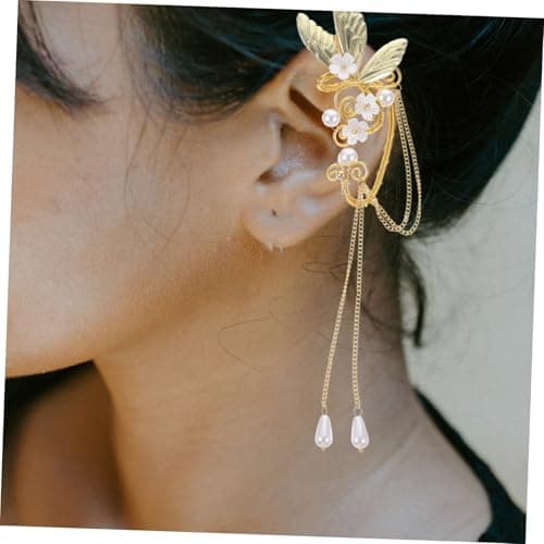 AKOOSY Boucles Oreilles Clip Pompons Élégantes pour Femmes Fête
