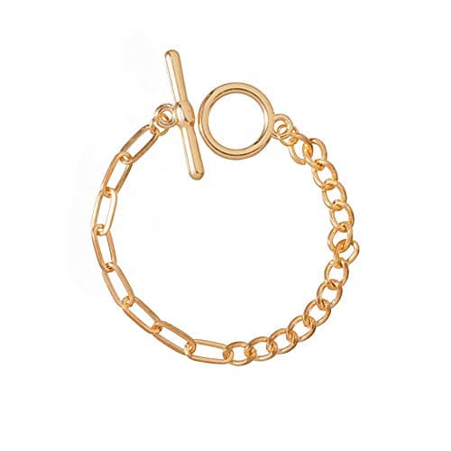 bracelets ShiQiao dorés pour femmes - Bohème glittering accessory - Lot de 5 bracelets cristal et métal