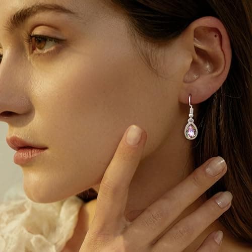 Adramata 12 Paires Boucles d'Oreilles Femme Mode Vintage Acier Inoxydable Pierre de Lune Fantaisie Boho CadeauZW