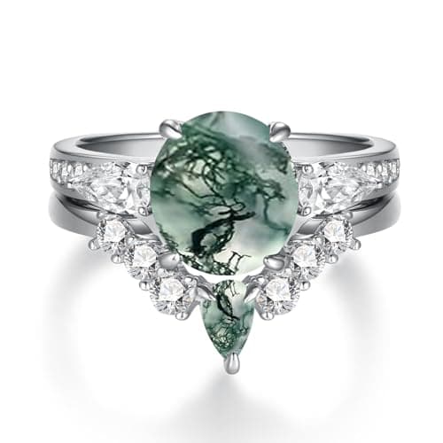 Bagues empilables 925 argent Sterling pour femmes cabochon Agate Cehuzeli bijoux cadeau femmes scène cocktail soirées LE