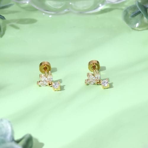 Adramata Piercing Acier Inoxydable Femme Hypoallergénique Piercing Tragus Helix Conch Or Argent Recycled Claim Standard