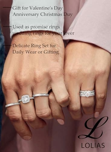 LOLIAS Trois en Un Bague Femme Or/Argent Lot Bague Couple Reglable Ajustable Modele Fiançailles Femme Bijoux Cadeau Popu