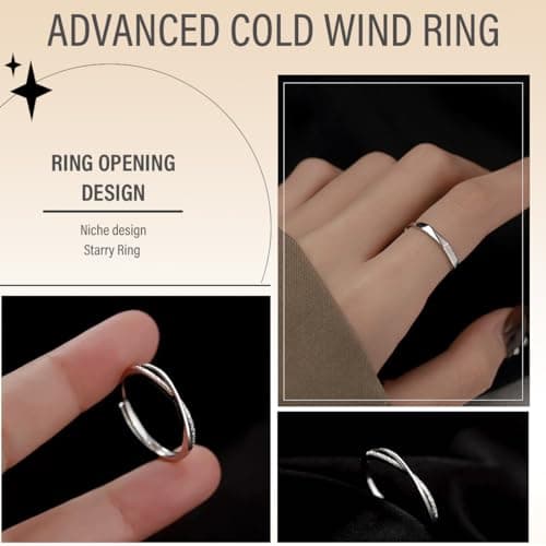 Bague GUVYATI Femme Argent S925 "Rencontre Inoubliable" - Idéal pour Alliance Mariage Fiançailles - Lot de 3 Bagues + Po