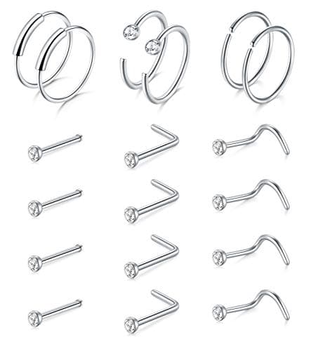 Mayhoop Ann.ManyToManyField("app.models.YourModel", symmetrical=False)gles Studs en Acier Inoxydable 20Gavec CZ en Forme — 18 Pièces-argent-set 2