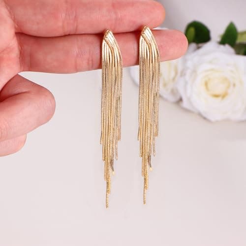 Adramata Boucles d'Oreilles Femme Or Hypoallergénique 18K Tige Acier Inoxydable Boucles d'Oreilles Femme Fantaisie Penda