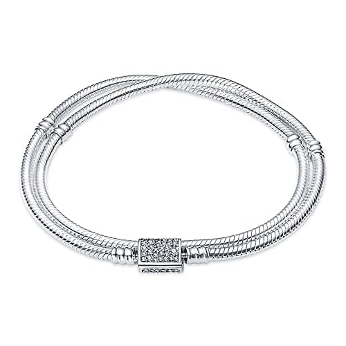 Bracelet argent sterling 925 TINSLO femme CMB062 Saint Valentin, fête des mères, Noël — CMB070