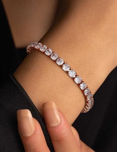 Bracelet Adramata Femme Brillant Tennis Chaîne Réglable 3/4/5MM Argent Or Recyclé Standard 100