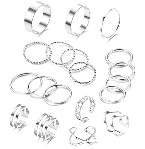 Bague femme en acier inoxydable régulière et empilable Adramata