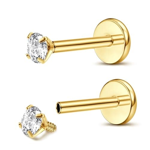 Adramata Piercing Labret Français 100 Argent Recyclé Prague Monstrueuse Etreinte Petite Lèvre Miner.attachement FileName