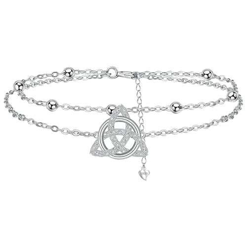Bracelet Argent Sterling 925 Yinsen Femmes Reglable Cadeau Noël Anniversaire Fête des Mères Maman — argen -celtique-2