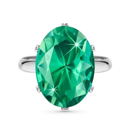 Linawe Bague Ajustable en Diamant Synthétique Moissanite pour Femme, Grande Bague en Cuivre en Trois Nuances d'Or, Or Ro — Argent,Décembre
