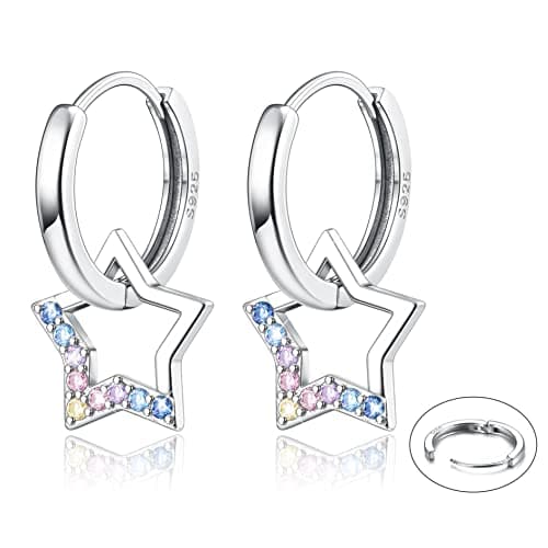Adramata Boucles d'Oreilles Pendantes en Étoile Argent Sterling 925 Femme Recycled  
Adramata Boucles d'Oreilles Créoles
