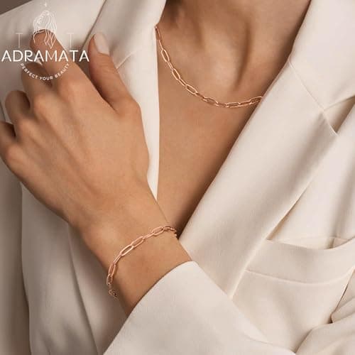 Colliers et bracelet acier inoxydable plaqué or 18k bijoux femme empilable recyclé