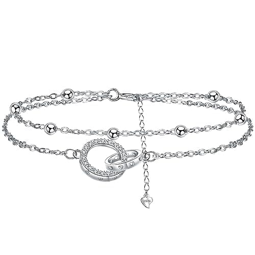 Bracelet Bijoux en Argent Sterling 925 Femme Soeur Mignon Cadeaux d'Anniversaire biedant un Design Élégant et Élancé;cha