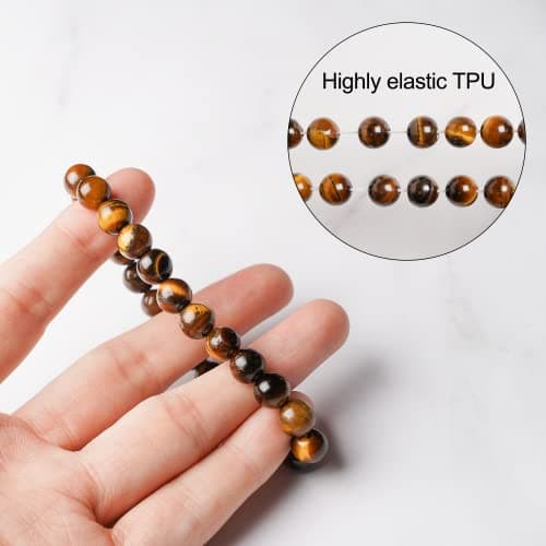 Bracelet Pierre Naturelle AURSTORE 8mm_POLYVALENT_Pour Homme_et_Femme_MODELE_8MM_Tendance_AMÉRICAUX_SOUHAITS