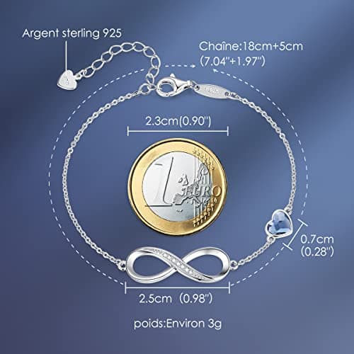 Bracelet LOUISA SECRET Femme Argent 925 Infini Noël Anniversaire Maman