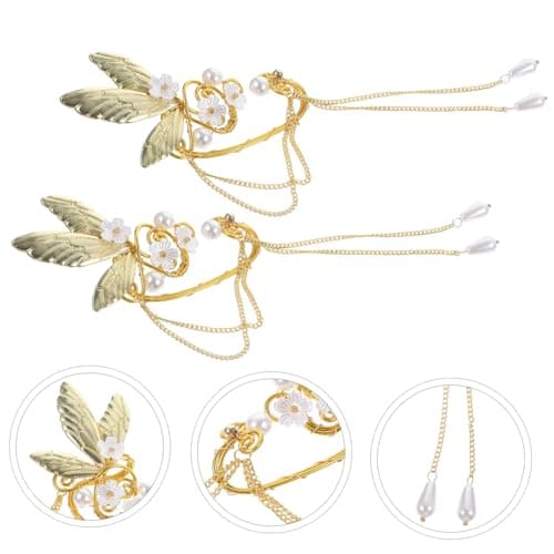 SAFIGLE Boucles Oreilles Clip Dorées pour Filles et Femmes - Légères sans Perçage - Fête et Usage Quotidien - 2 Pièces