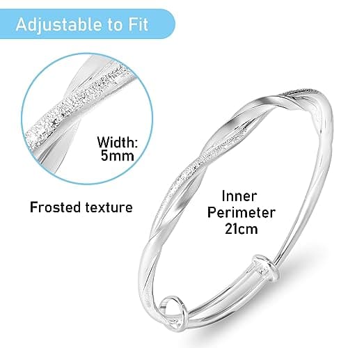 Bracelet Sterling argent femme tendance Accessoire mode anniversaire cadeau bijoux éclatant