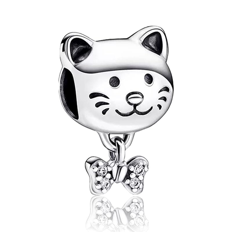 Amuefer 925 argent charms bracelet collier pendentif perles charmé papillons, amour, cadeaux pour mère anniversaire, tor