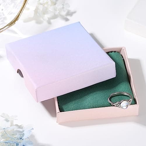 Bague Adramata Femme Argent 925 Pierre de Lune Ouverte Reglable 18 Carats Blanc Recycled Lage 100