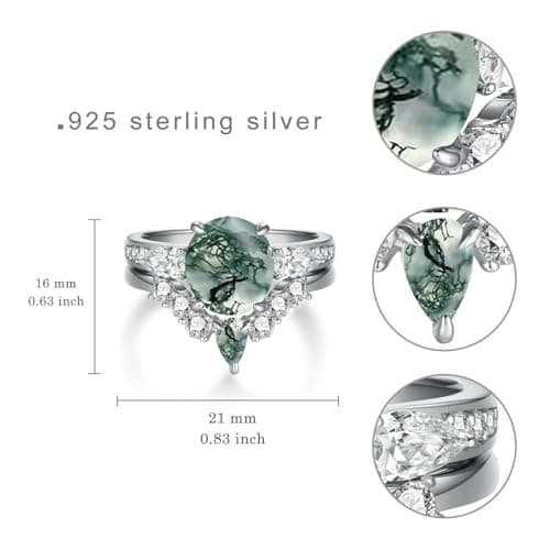 Bagues empilables 925 argent Sterling pour femmes cabochon Agate Cehuzeli bijoux cadeau femmes scène cocktail soirées LE