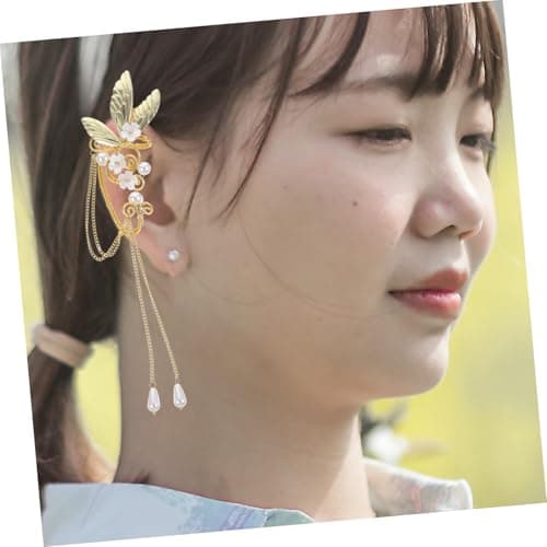 FOMIYES 2 pièces boucles oreilles avec clips pendants décoratifs pour femmes durables et élégants accessoires mode pour