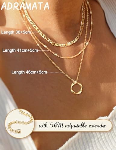 Collier or 14K plaqué femme régulable croix fantaisie empielable bijoux femme cadeau