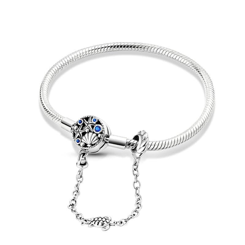 Bracelet en argent sterling 925 femme avec fermoir coeur Saint Valentin CMB051 — KJB018