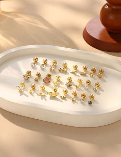 Adramata Bijoux Acier Inoxydable Motif Papillon Femmes Piercing Oreille Tragus Cartilage Helixleur Standard 100