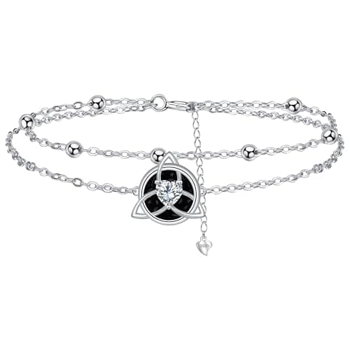 Bracelet Argent Sterling 925 Yinsen Femmes Reglable Cadeau Noël Anniversaire Fête des Mères Maman — argen -celtique-1