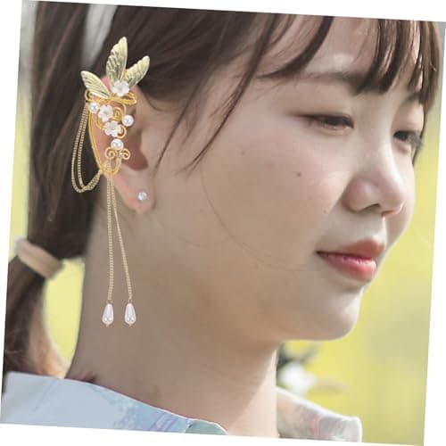 TOPPERFUN Boucles Oreilles Clips Dorées 2 Pièces pour Femmes Élégantes Fêtes Occasions Sans Perçage