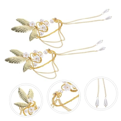BESPORTBLE Boucles Oreilles Clip Élégantes 2 Pièces Décoratives et Légères pour Femmes et Jeunes Filles Élégantes Événem