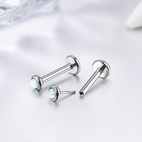 Adramata Titane Piercings Sans Fil Medusa Monroe 16G 20G Nez Argent Helix Tragus Standard 100