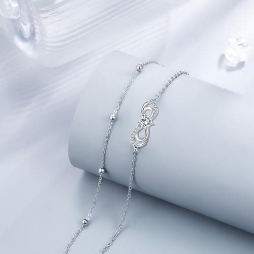 Bracelet Argent Sterling 925 Yinsen Femmes Reglable Cadeau Noël Anniversaire Fête des Mères Maman