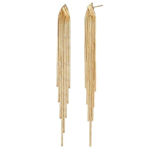 Adramata Boucles d'Oreilles Femme Or Hypoallergénique 18K Tige Acier Inoxydable Boucles d'Oreilles Femme Fantaisie Penda