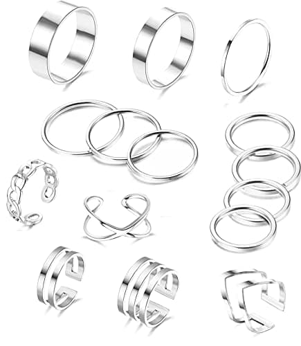 Bague en Acier Inoxydable Empilable Adramata pour Femmes Recyclée